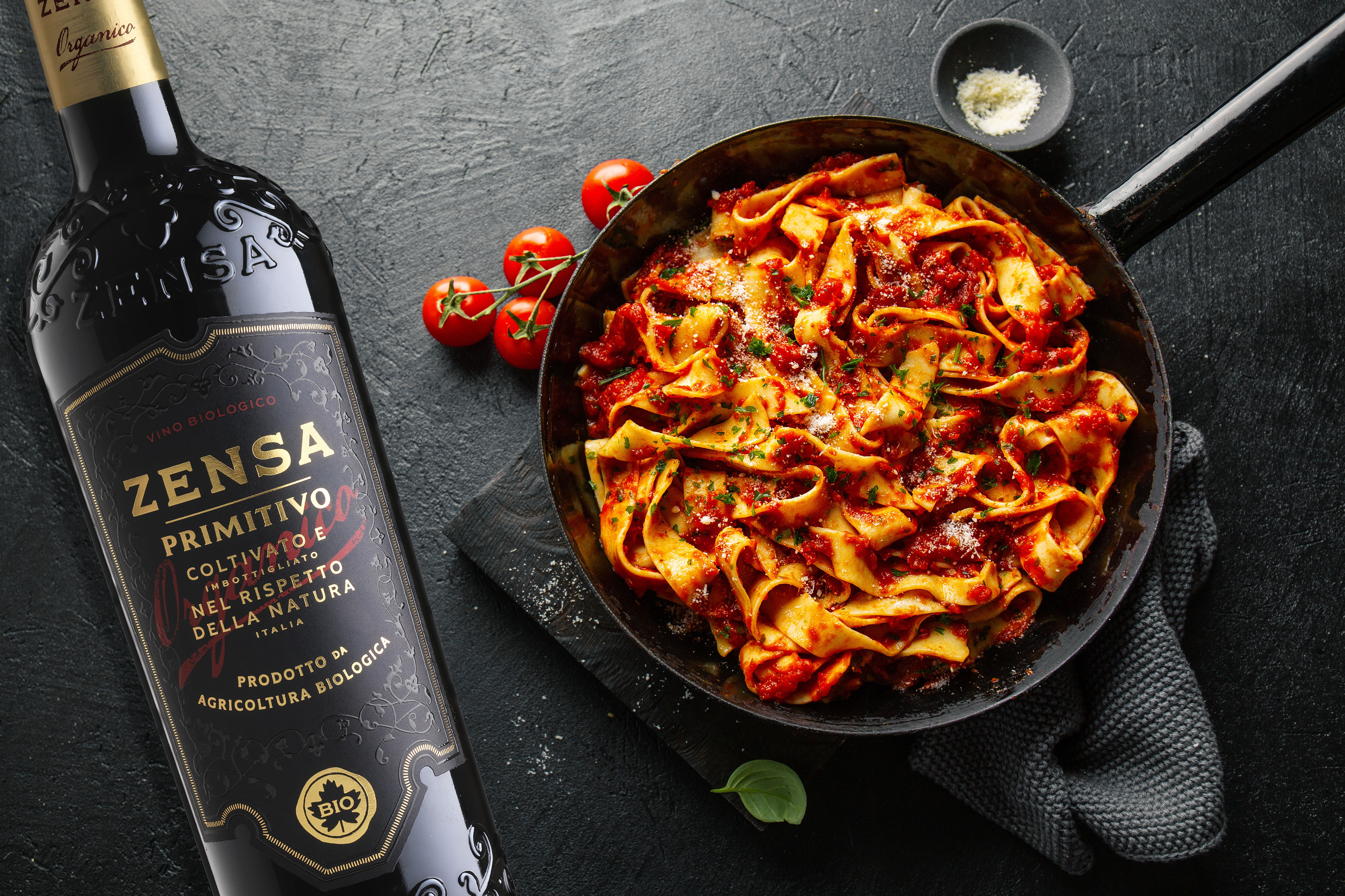 Zensa Primitivo e Fetuccine